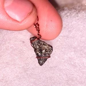 Beautiful hand wire wrapped natural onyx type rock